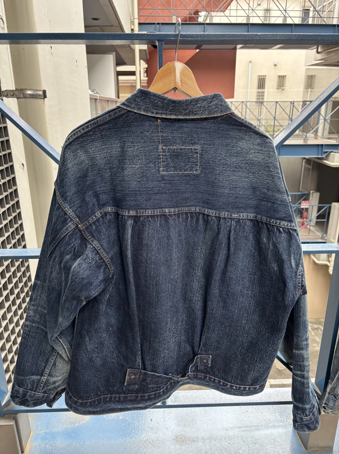 MILLO ARCHIVE ♥ Washed Denim Racing Jacket /追跡付 Washed Denim Racing Jacket [Stone Black] - Millo Archive